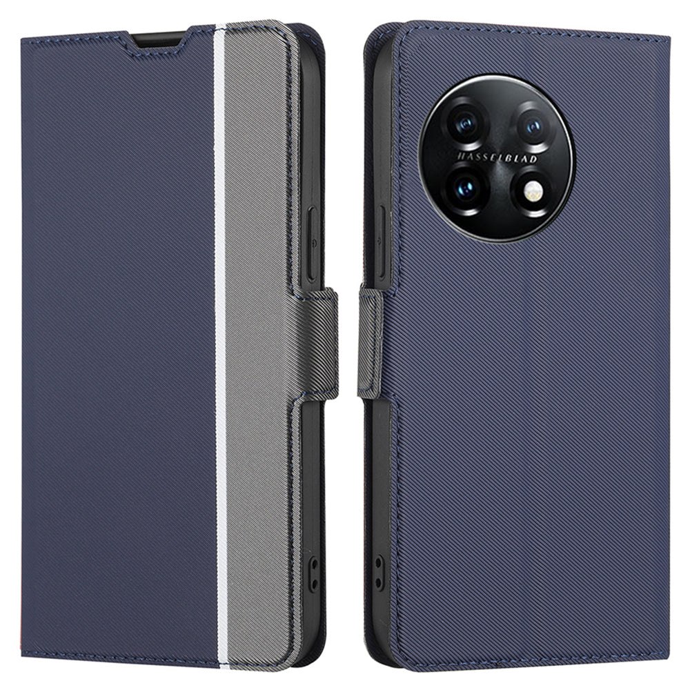 Anti-drop Phone Cover For OnePlus 11 5G Twill Texture Stand Card Holder Anti-scratch Flip Leather Phone Case Anti-drop Phone Cover For OnePlus 11 5G Twill Texture Stand Card Holder Anti-scratch Flip Leather Phone Case